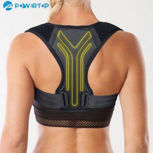 Adjustable Back Support Corset, Posture Corrector with Clavicle Spine Alignment, Pain Relief Trainer Belt for Adults