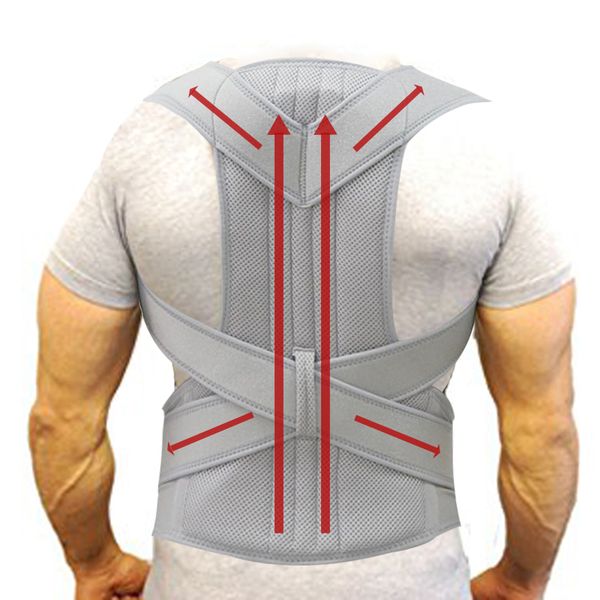 Back Support Belt Men Women Corrector de postura ajustable Lumbar Back Support Corsé de deportación transpirable para columna vertebral