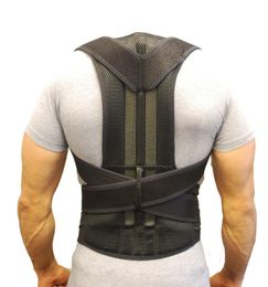 Ceinture de soutien dorsale Corset de Posture orthopédique soutien du dos hommes redresseur de dos épaule ronde Men039s correcteur de Posture5057174