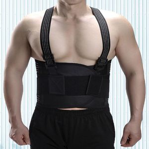 Ceinture de soutien dorsal élastique, ceinture de protection, pour Fitness, alpinisme (taille noire)