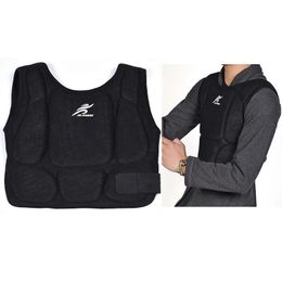 Rugondersteuning Karate Taekwondo Pak Vest Rugondersteuning Apparatuur Kinderen Volwassenen Body Guard Borstbeschermer Heren Dames MMA Fitness Sparringuitrusting 231114