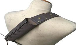 Support arrière médiéval rétro épée épaule gaine porte-grenouille pour hommes adultes guerrier Costume rapière cuir boucle Holster7261973