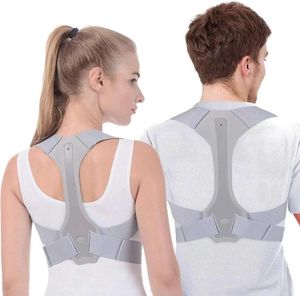 Soporte de espalda Corrector de postura Corsé de terapia Cinturón de columna Vendaje de corrección lumbar para hombres Mujeres Niños