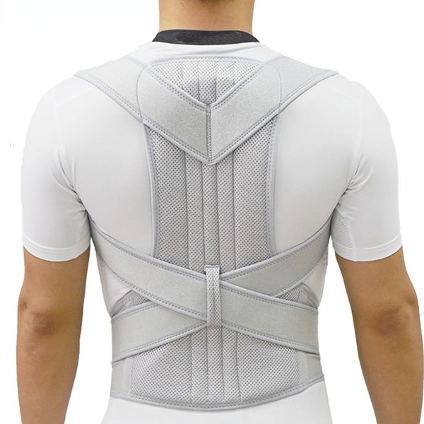 Soutien du dos Argent Posture Correcteur Scoliose Dorsale Colonne vertébrale Corset Ceinture Épaule Thérapie Soutien Mauvaise Posture Correction Ceinture Hommes Femmes 230311