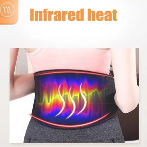 Ceinture chauffante électrique USB, Massage du dos, Tourmaline infrarouge, soutien de la taille, bande chauffante, soulagement de la douleur du ventre, coussin thermique thermique 231010