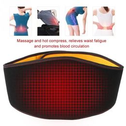 Support dorsal USB Ceinture chauffante Soutien du bas du dos Corset chaud Taille Abdomen Coussin chauffant Massage Compresse Muscle Soulagement de la douleur lombaire 231010