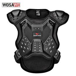 Rugondersteuning WOSAWE 5-15 Jaar Oude Kid's Scooter Armor Bandage Ruggengraatbeschermer Roller Fiets Ski Body Veilig Vest Jassen