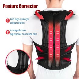 Achter Taille Posture Corrector Instelbare volwassen correctieriem taille Trainer Schoudertaille Support Sierlijke steunriemvest