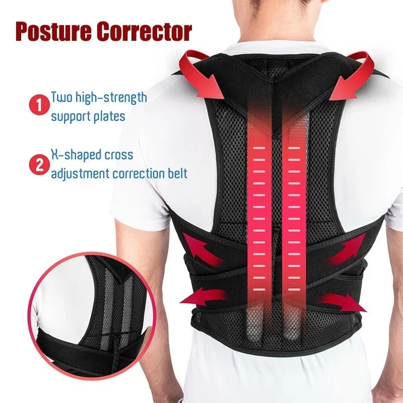 Achter Taille Posture Corrector Instelbare volwassen correctieriem taille Trainer Schoudertaille Support Sierlijke steunriemvest