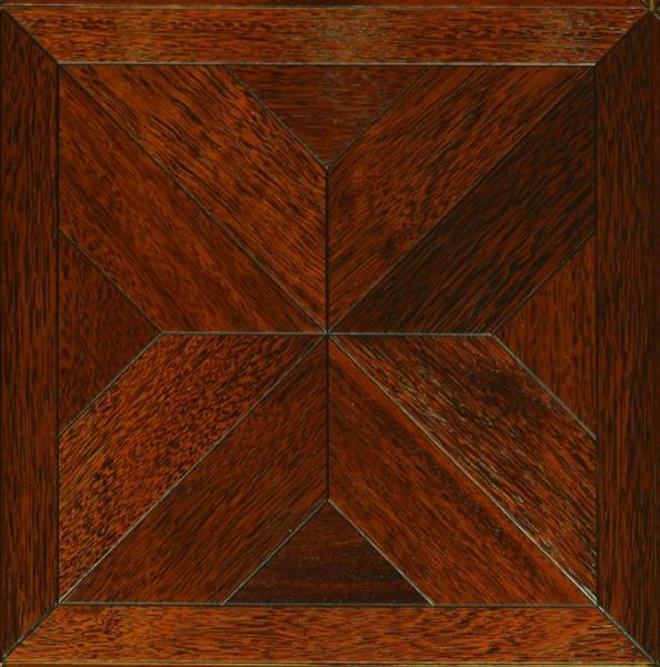 Rojo Merbau pisos de madera marquetería de madera diseñada arte parquet medallón incrustaciones azulejos Dormitorio Paredes Sala de estar TV telón de fondo Paneles de piso de madera decoración techo