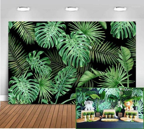 Matériel de fond Mehofoto Jungle Forest Pographie Toiles de fond Printemps Po Booth Studio Safari Party Toile de fond Tissu en vinyle sans couture 816044218