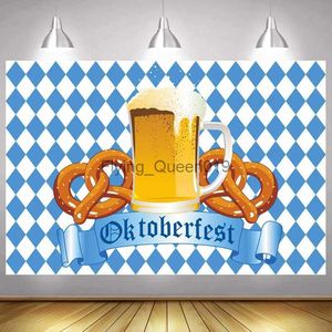 Matériel de fond Oktoberfest toile de fond allemand bavarois acclamations bières Festival Club fête d'anniversaire décoration photographie fond bannière affiche YQ231003