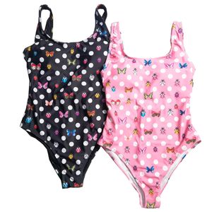 Maillot de bain dos nu femmes imprimé une pièce Bikini rose noir Bikini haute qualité maillot de bain confortable été plage surf Bikini