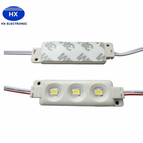 Modules de rétro-éclairage LED par Injection en plastique ABS 1 5W RGB Modules LED étanche IP65 3LED 5050 5630 LED vitrine Light255t