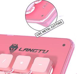 Ensemble clavier et souris de jeu Bluetooth sans fil rechargeable rétro-éclairé 104 touches rose mignon ultra-mince adapté au jeu de bureau à domicile326165007