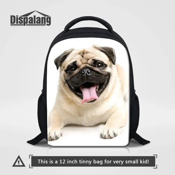 Mochila de 12 pulgadas para la escuela de jardín de infantes para perros estampados para perros niños maca de libros mini viaje en el hombro de los viajes mochilas pequeñas mochila escolar