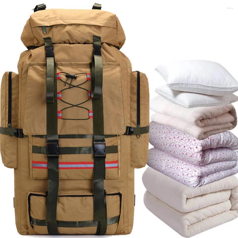 Sırt çantası 130L Büyük Kapasiteli Kamp Kurtarma Çok Fonksiyonlu Katlanabilir Tasarım Marka Sıradan Erkekler ve Kadınlar Güçlü Seyahat
