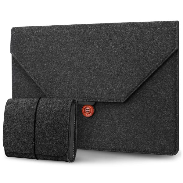 Sac à dos 1313.3 pour ordinateur portable, sac en feutre avec pochette de rangement supplémentaire/petit sac pour accessoires, housse ultra légère et fine pour tablette d'ordinateur