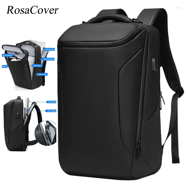 Mochila de 15,6 pulgadas para ordenador portátil, bolsa antirrobo de viaje de negocios de gran capacidad para hombres, Mochilas de carga USB a prueba de agua