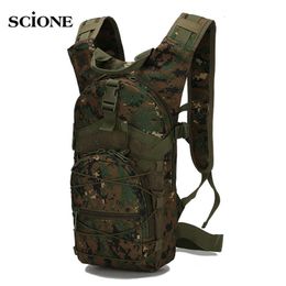 Rugzak 15L Molle Tactische Rugzak 800D Oxford Militair Wandelen Fietsrugzakken Buitensporten Fietsen Klimmen Kampeertas Leger XA568 230830