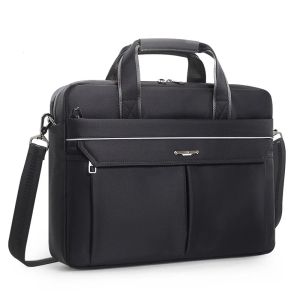 Mochila 1826 Nuevo paquete para computadora portátil Bolso para computadora horizontal Tela Oxford Paquete impermeable Reunión de negocios Bolsa de hombro Maletín para archivos