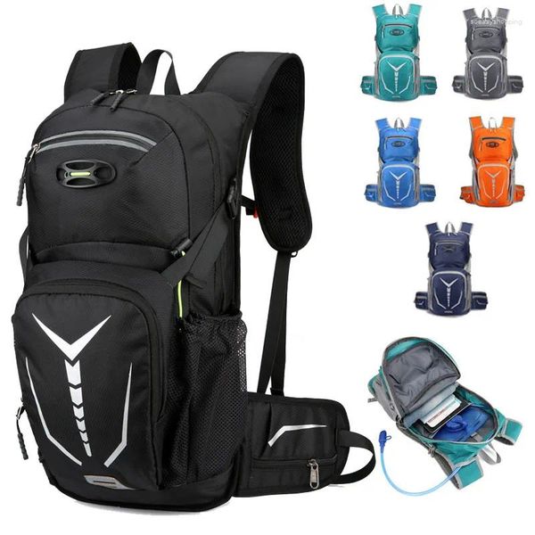 Mochila 18L ciclismo de agua al aire libre hombres hombres mujeres para mujeres multifuncionales viajes de viaje montañismo montando motocicleta de bicicleta