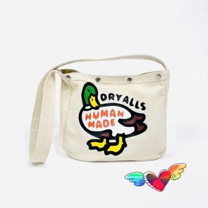 Rugzak 2021 MENSELIJK GEMAAKTE Rugzakken Mannen Vrouwen Hoge Kwaliteit Rood Hart Groen Headed Duck Graghic Zakken Hasp Canvas Bag303n