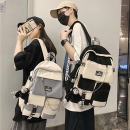 Rugzak 2022 Koreaanse schooltas vrouwelijke student grote capaciteit modejongen computer tas femal school laptopzakken