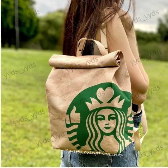 Рюкзак 2022 Новая мода McDonald's x Starbucks Remake Campus Универсальный студенческий школьный рюкзак большой емкости T230329