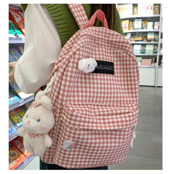 Sac à dos 2023 mode Kawaii filles dame voyage Mochila Bookbag pour adolescents mignon Shoolbag collège femmes sac à bandoulière Pack