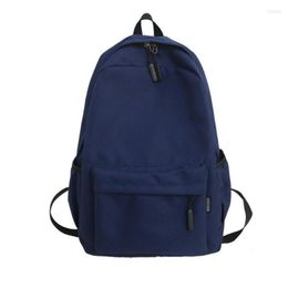 Sac à dos 2023 Men Sac école de mode de couleur solide pour adolescents sacs à dos unisexe