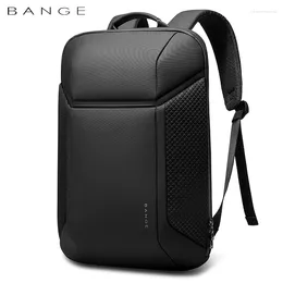 Sac à dos 2024 Bange Business Men Luxury Empleproofing School ordinateur portable sac à dos USB Charge de voyage Bag de conception esthétique