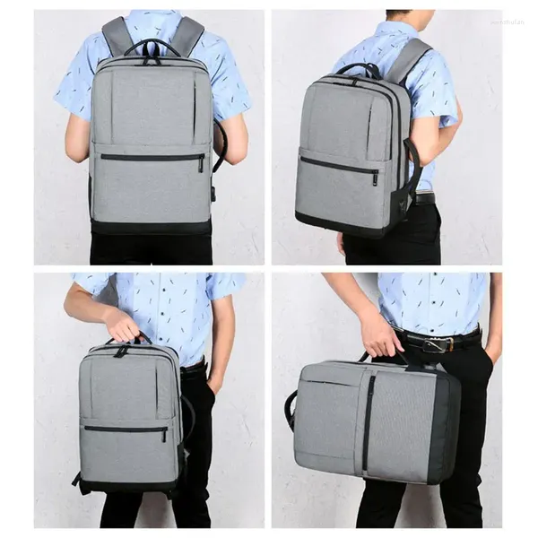 BACKPACK 2024 Design Simple avec un sac d'ordinateur portable pour les élèves de lycéens pour garçons de grande capacité 5 cm Couche de fermeture éclair