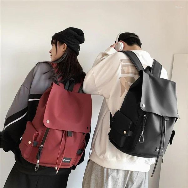 Backpack 2024 Design de haute qualité sac à main Zipper zipper la lumière de luxe de luxe minimaliste pour hommes et femmes couples