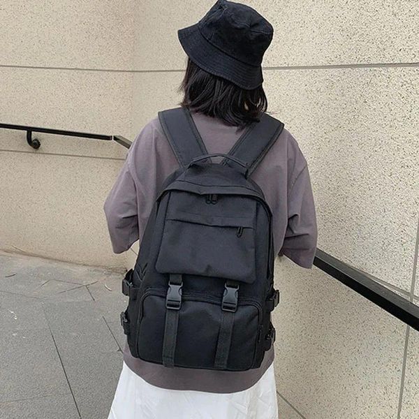 Sac à dos 2024 étudiant de lycée coréen femme polyvalente grande capacité cool man massik bookbag