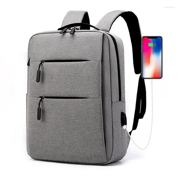 Mochila 2024, bolsas impermeables multifuncionales para hombres, mochila escolar, mochila informal de nailon con carga USB para ordenador portátil