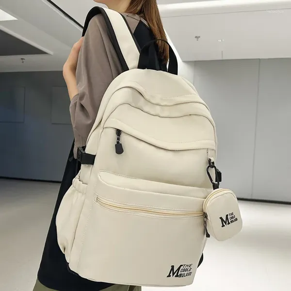 Sac à dos 2024 ÉCOLE FEMMES BABLE NYLON BAGPACK FEMME RUCKSACK Casual Lady Sac de voyage de grande capacité