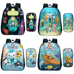 Sac à dos 2pcs / sets les octonauts pour tout-petits sacs de maternelle kild