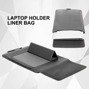 Sac à dos 3in1 1317 pouces en cuir pour ordinateur portable, housse avec support, tapis de souris, étui de transport pour MacBook Air/pro HP Dell Notebook