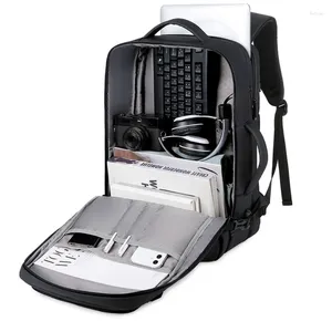 Rugzak 40L Uitbreidbare USB-oplaadpoort Engels Gentleman 16-inch laptoptas Waterdicht Multifunctioneel Zakenreizen