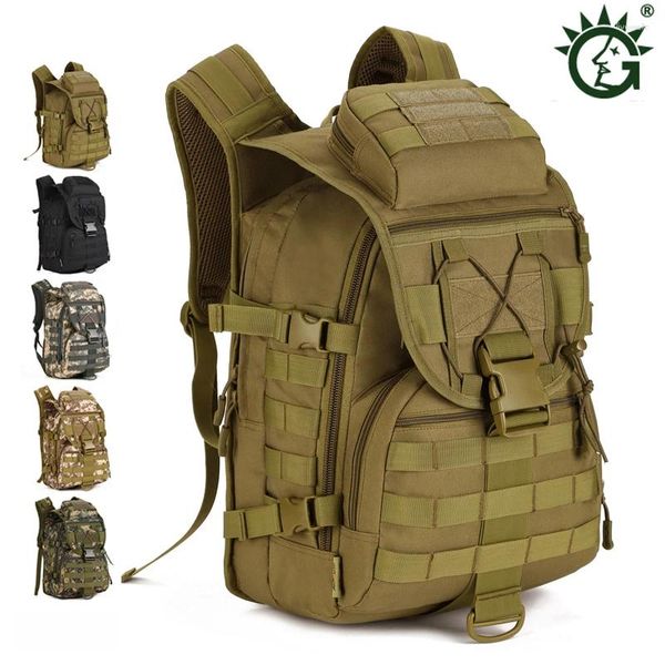 Sac à dos 40l camouflage masculin étanche militaire militaire tactique sac modulaire sac extérieur voyage en toile renforcée