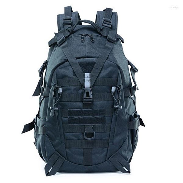 Mochila 40LM Mochilas reflectantes tácticas militares Camping Senderismo Hombres Bolsas de viaje al aire libre Molle 3P Mochila repelente Mochila deportiva