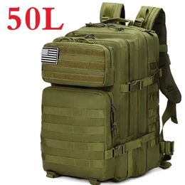 Sac à dos 50L militaire tactique sac à dos pour hommes étanche grande capacité sacs Sport de plein air randonnée Camping chasse Trekking sacs à dos 231017