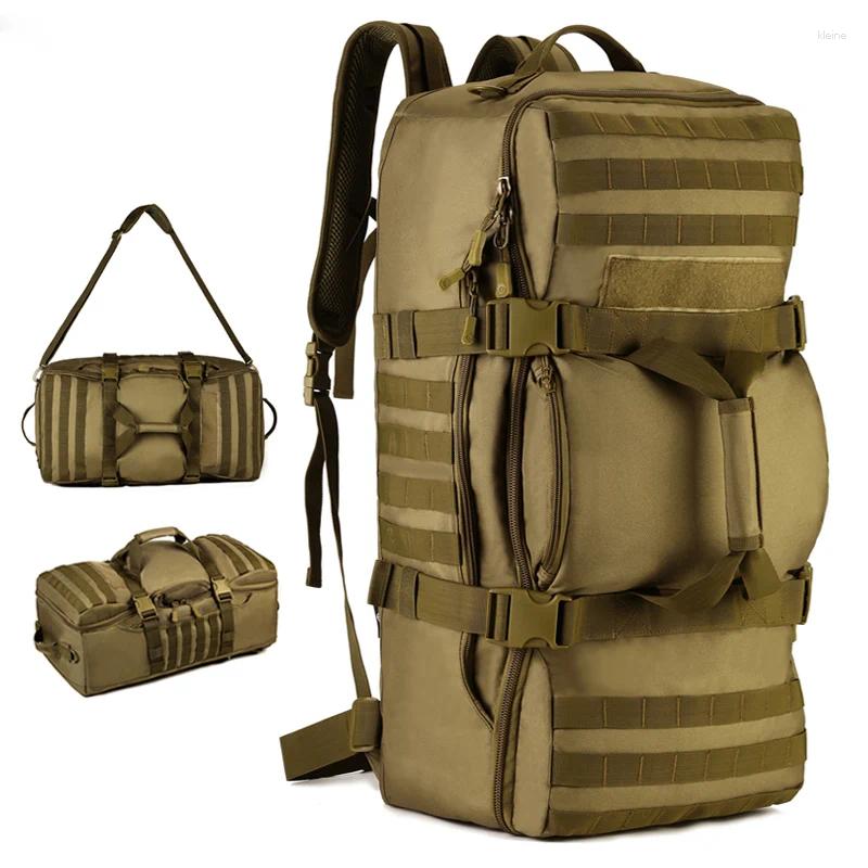 バックパック60L大型ハンドバッグの男性キャンプワイルド荷物屋外旅行バッグ多目的肩