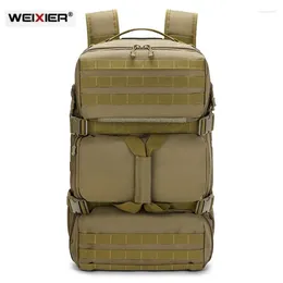 Sac à dos 65l Tactical Military Outdoor Backage Package Trekking en nylon étanche grimpant à grande capacité Bag Mochila