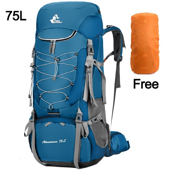 Sac à dos 75L Camping sac à dos voyage sac de Sport avec housse de pluie escalade alpinisme Trekking sac à dos en plein air randonnée sac épaule hommes 230907