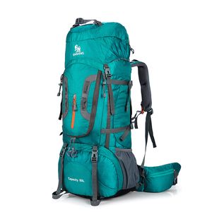 Sac à dos 80L Camping Randonnée Sacs à dos Grand sac à dos en plein air Sac à dos en nylon super léger Sport Sac de voyage Support en alliage d'aluminium 1,65 kg 230420