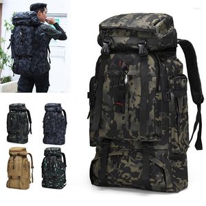 Sac à dos 80L tactique hommes Sports de plein air étanche escalade randonnée sac à dos Camping voyage sac Pack pour hommes femmes femmes