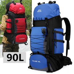 Mochila 90L Viaje Camping Mochila Mochila Senderismo Ejército Escalada Bolsa Trekking Montañismo Mochila Gran capacidad Blaso Bolsa deportiva 231018