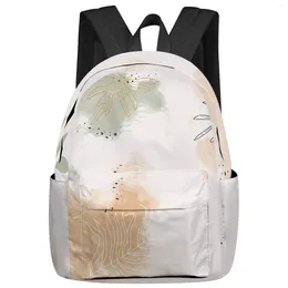 Sac à dos abstrait plantes tropicales sacs d'école pour adolescentes filles Bookbag hommes sac à dos sac à bandoulière ordinateur portable Mochila
